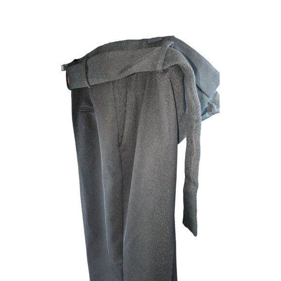 Ann Taylor Pants w Belt Skinny Corduroy Black High Rise High Waist Sz 14 - Picture 6 of 10